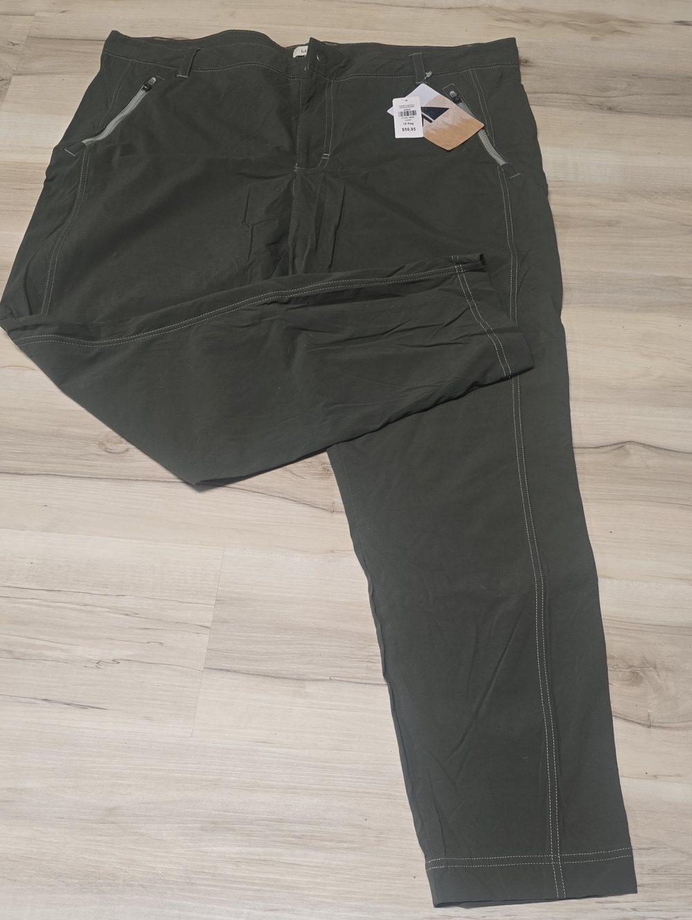 L.L. Bean Women's Olive Green Hiking Pants